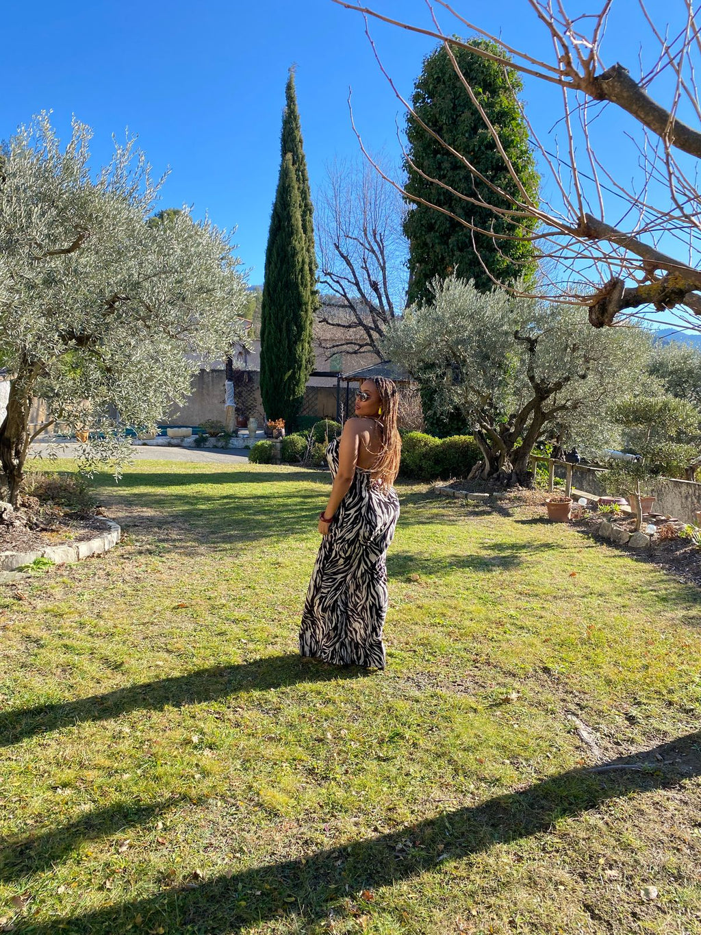 Tropic Noir - Maxi Dress