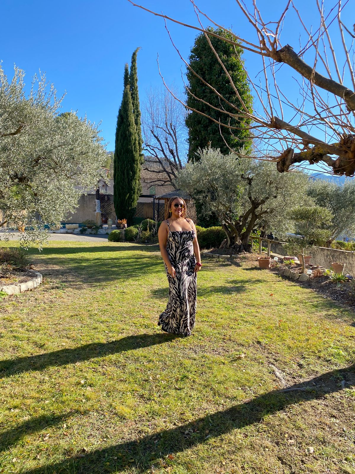 Tropic Noir - Maxi Dress