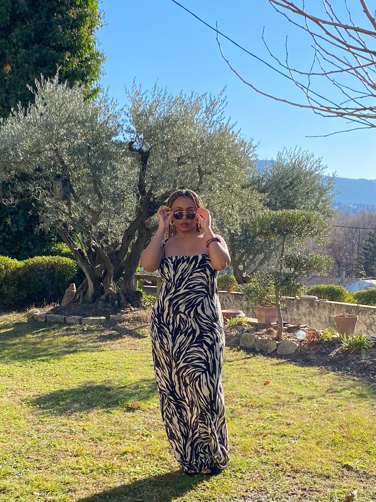 Tropic Noir - Maxi Dress