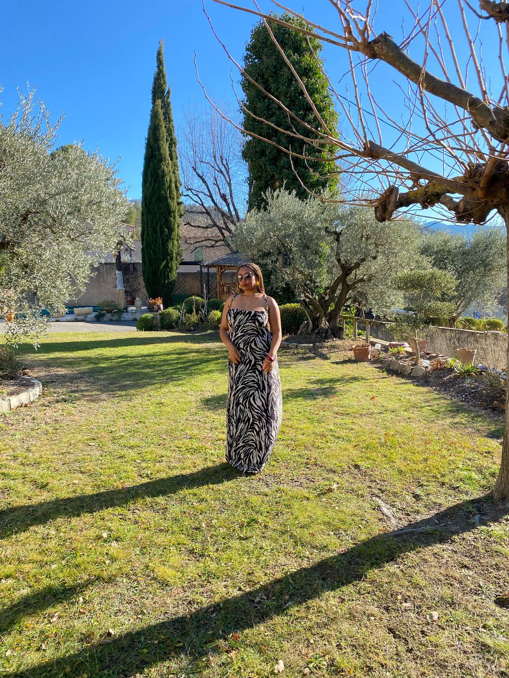 Tropic Noir - Maxi Dress