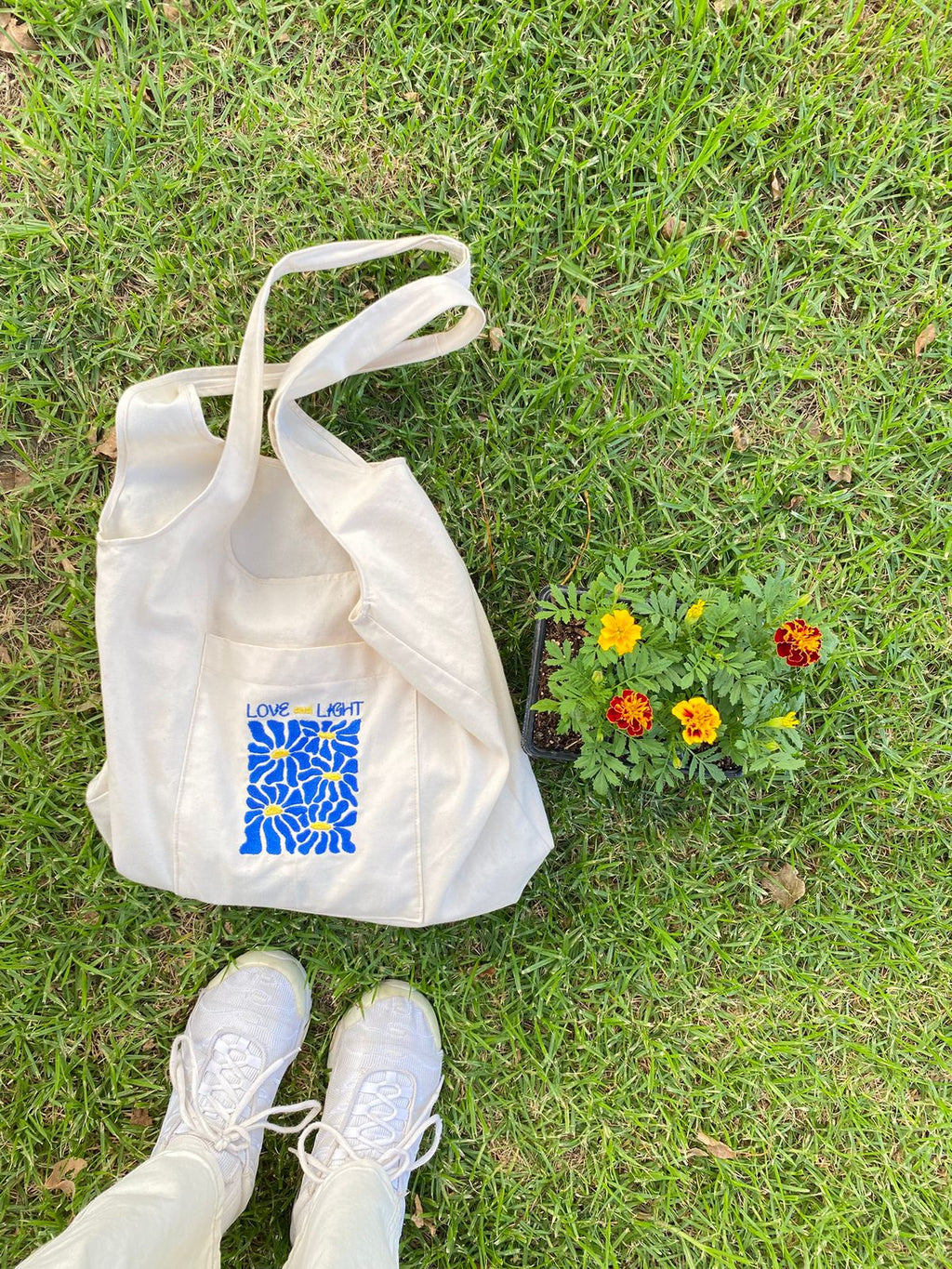 Love and Light Canvas Tote Bag